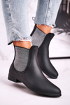 Dámské gumáky černé Stříbrné Jodhpur Answear