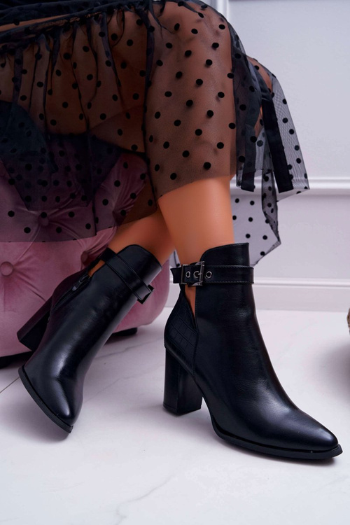 Dámské Kotníkové Boty černé Getren