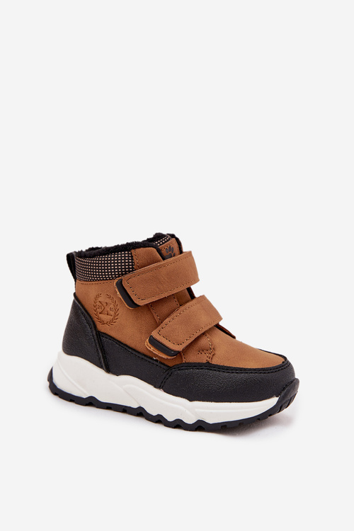 Zateplené Dětské Zimní Boty Na suchý zip Camel Nolivine