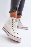 Dámské tenisky na podpatku Cross Jeans NN2R4004 bílé
