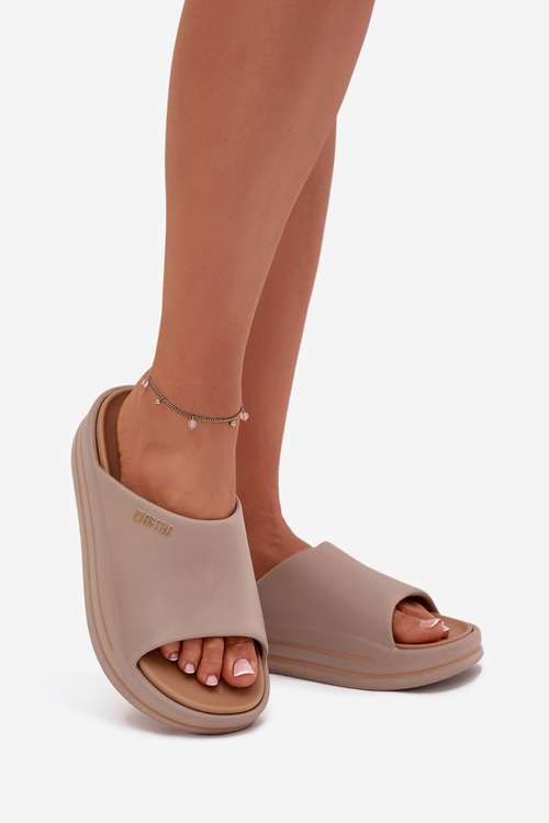 Dámske Sandále Na Platforme Big Star SS274424 Tmavobežové