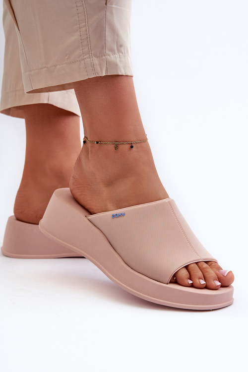 Vonné Dámské Žabky Na Kotníku ZAXY LL285083 Růžové