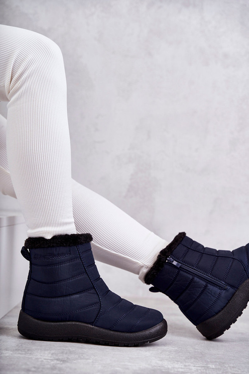 Dámské tmavě modré teplé sněhule Mezyss