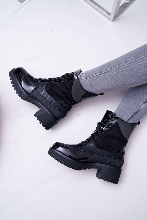 Dámské kotníkové boty černé Nemtere