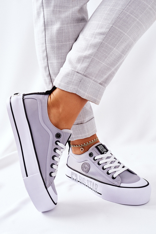 Tenisky Na Platformě BIG STAR II274025 Šedé