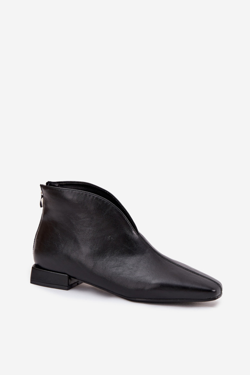 Dámské kotníkové boty na tenkém podpatku černé Elvienne