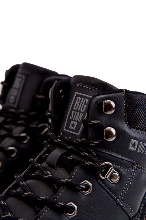 Pánské boty Memory Foam Big Star KK174120 Černe