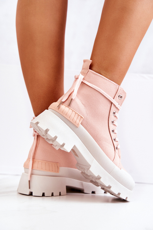 Pink Faithphull zviazané topánky