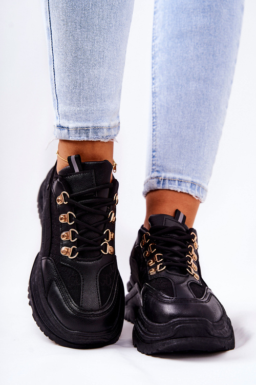 Športové topánky na platforme Black Flynn