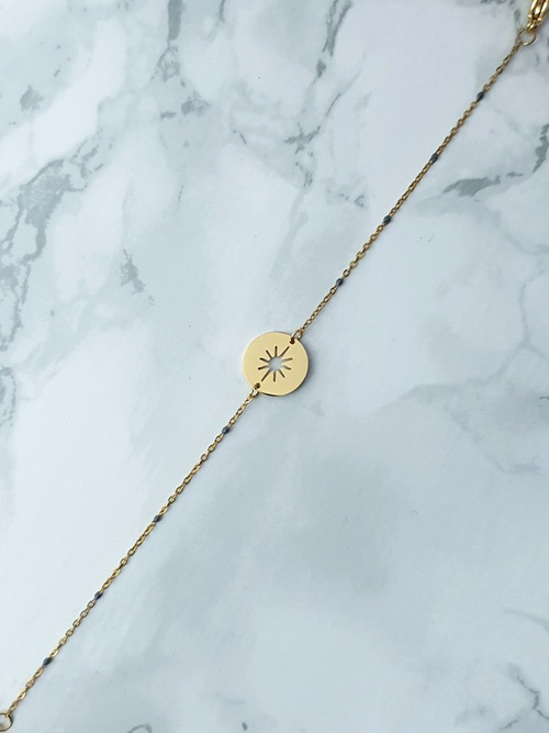 Dámský Náramek na řetězec zlato Evre