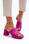 Dámske papuče na opätku fuksia Bralya