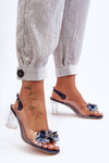 Navy Blue Sandals S. Barski MR1037-16