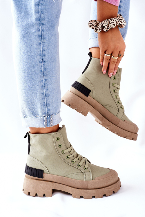 Ženské zelené topánky Ktokoľvek