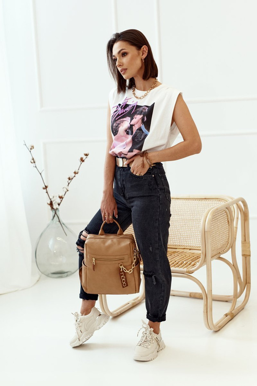 Dámský Kožený Batoh NOBO NBAG-K1800 Béžový