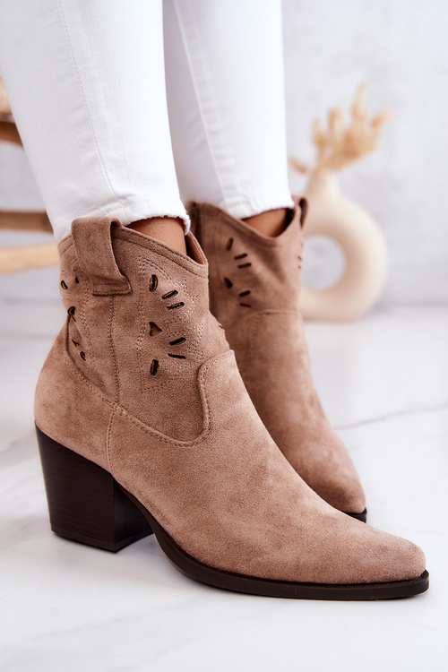 Ženské semišové topánky Bege Devon