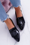 Loafers Women Lu Boo černá lakovaná