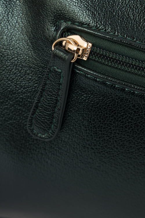 Kožená kabelka NOBO NBAG-R3020-CM08 Tmavě zelená