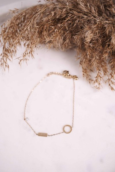 Dámský Náramek Na Nohua Kubický Zirkon Zlatý Always