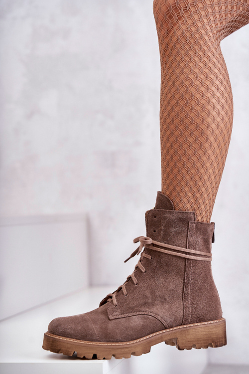 Semišové topánky na Nicole 2754 hnedá