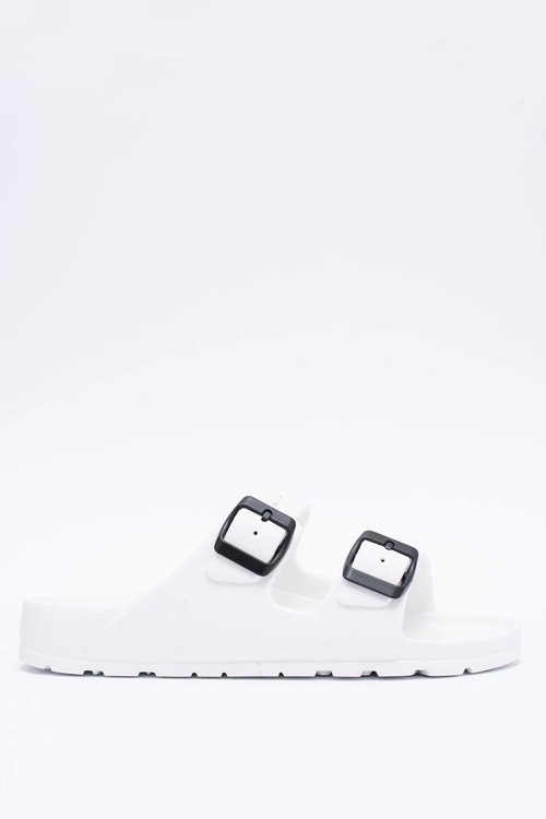 Ľahké biele papuče z bielej záhrady