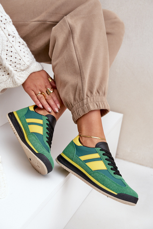 Nízke Sneakers Dámske Zelené Sellira