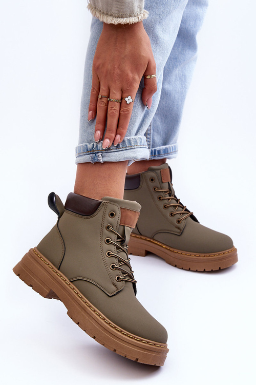 Dámske topánky izolované zelené topánky Corbin