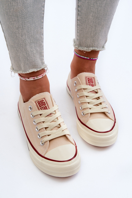 Nízké dámské tenisky Big Star NN274272 béžové