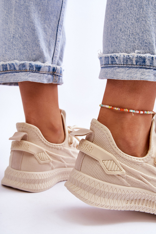 Dámske posuvné tenisky Big Star LL274714 BEIGE