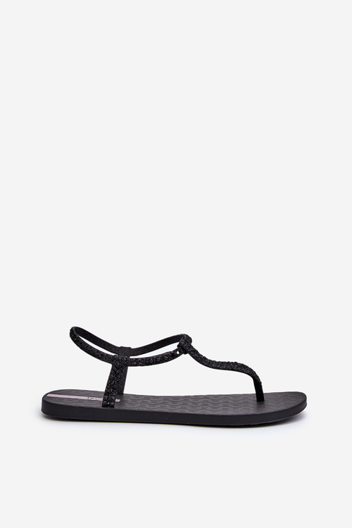 Dámske sandále japonky s flitrami 26914 Ipanema Class Brilha Fem Čierne