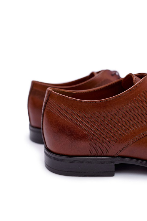 Pánské Polobotky Kožené elegantní Bednarek hnědé Dawidos