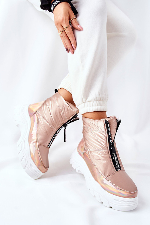 Dámské Kotníkové Boty Zlaté Echowen