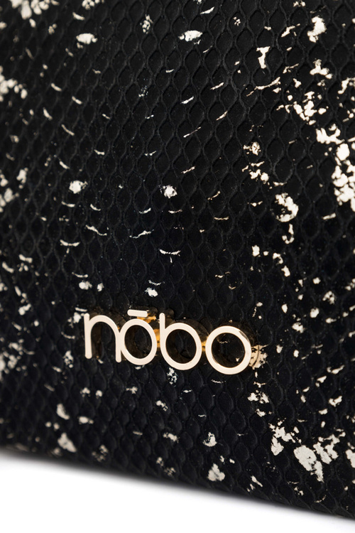Klasická taška Messenger s hadím vzorem NOBO N1340-CM23 Černo-zlatá