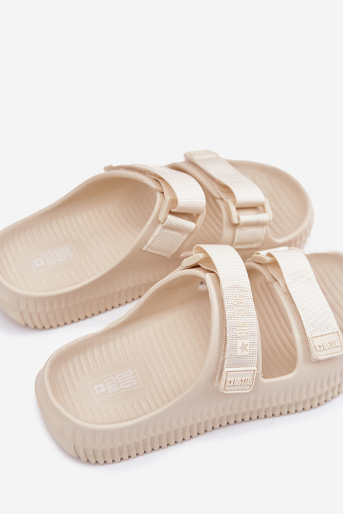 Dámske Pěnové Sandále So Suchým Zipsom Big Star RR274A529 Béžové