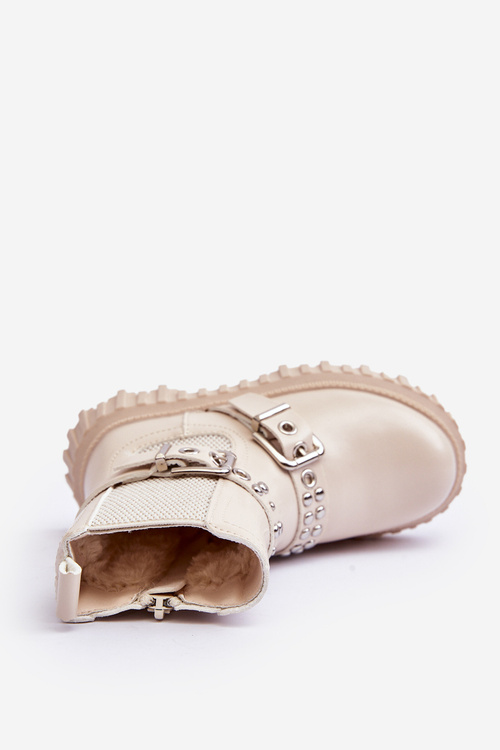 Jodhpur topánky na posúvači dievčat béžovej Adeneia