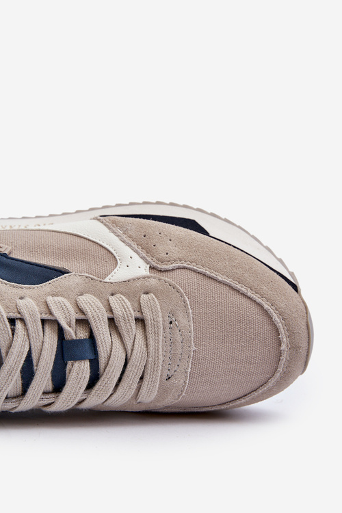 Pánske tenisky s pamäťovou penovou podrážkou Big Star NN174348 Sivé