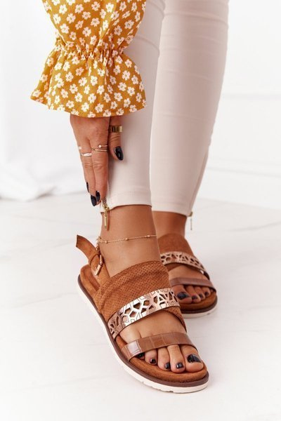 Dámské Semišové Sandály Camel Asturia