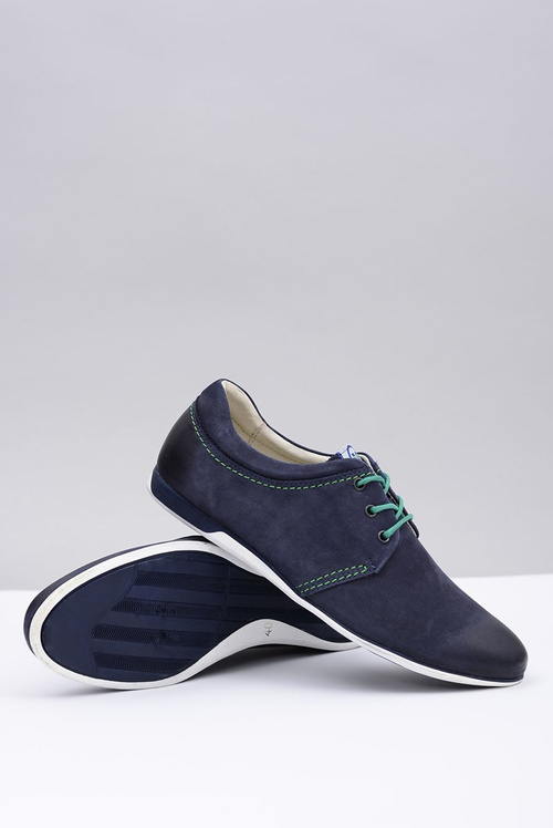Dimonde Navy Blue Pánske kožené topánky