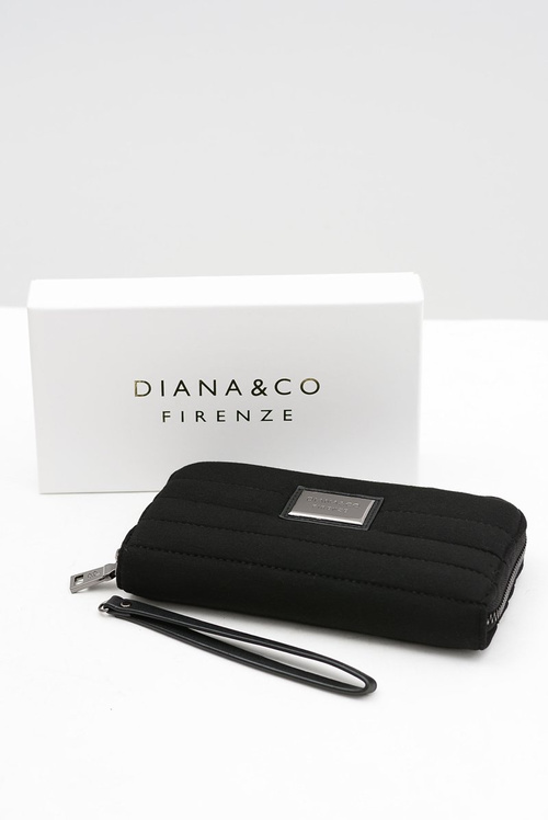 Veľká čierna dámska peňaženka
