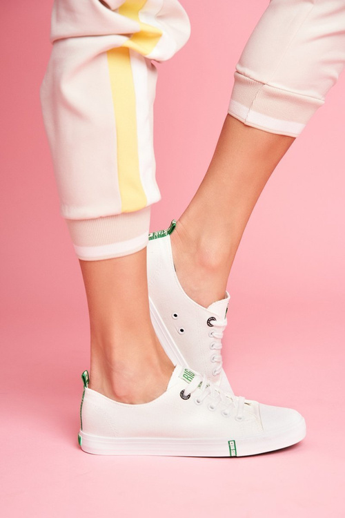 Dámské Tenisky Big Star FF274088 Bílé-Zelené