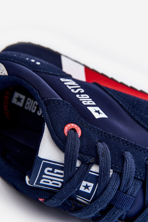 Memory Foam System Pánské sportovní boty Big Star LL174159 námořnická modrá