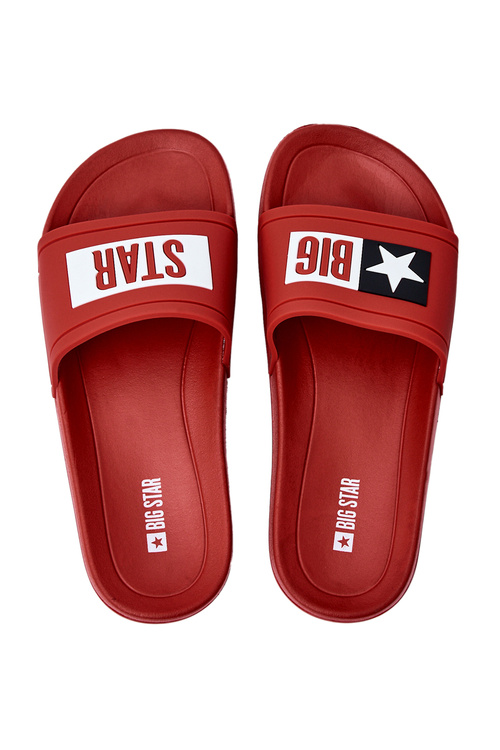 Pánska veľká hviezda DD174702 Red Flip -flops