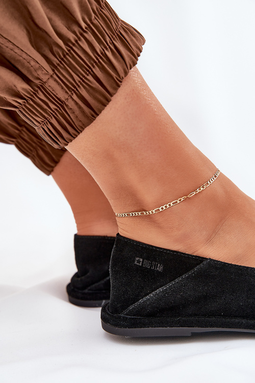 Zamšové dámské baleríny Big Star RR274080 Černé