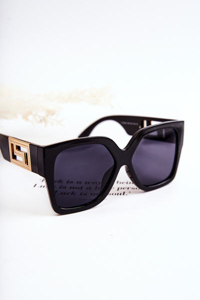 Módní dámské sluneční brýle V120045 Černá