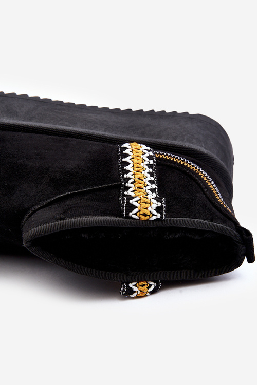 Topánky Na Platforme S Vzorom Čierne Udra