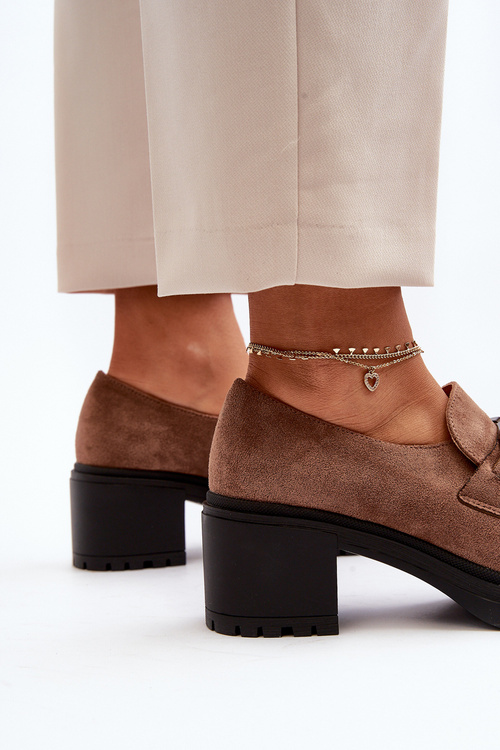 Semišové robustní mokasíny Hnědé Finley