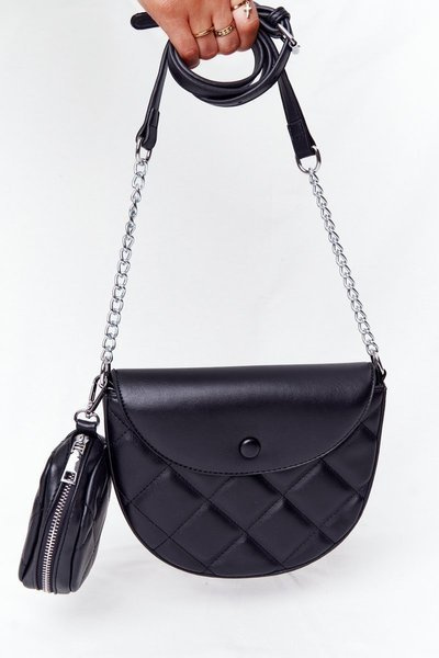 Prošívaná Kabelka Se Sáčkem Berlín Černá