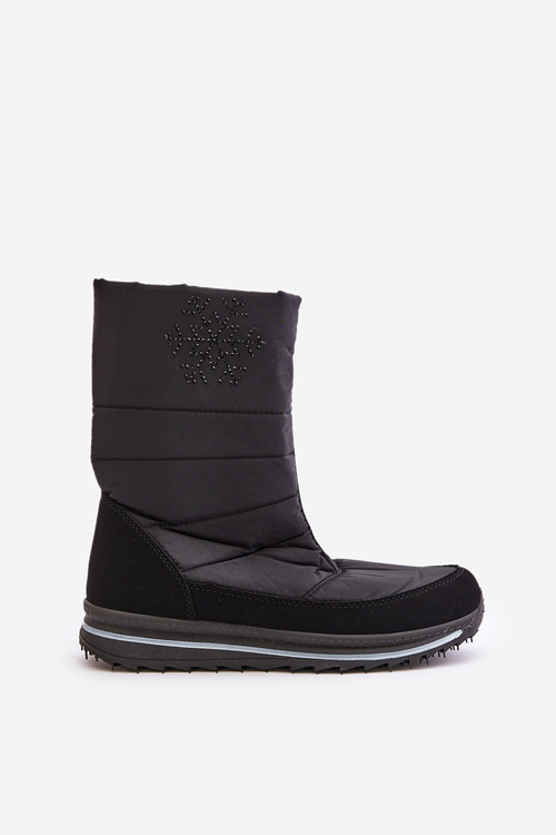Dámske Snehule S Zipsom PROGJ-22-130 Čierne
