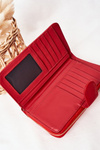 Veľká dámska peňaženka s červeným vreckom
