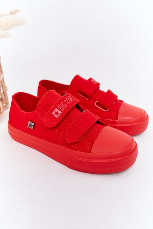 Dětské Tenisky Se Suchým Zipem Big Star FF374097 červené