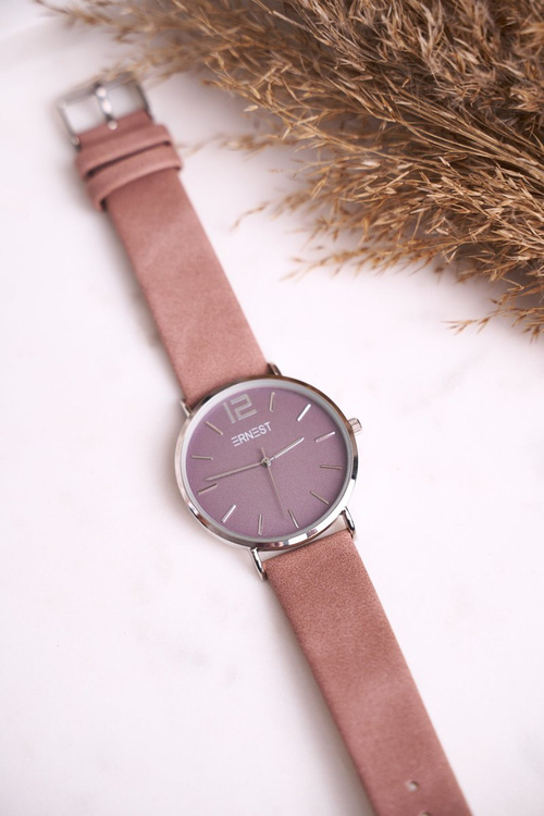 Ernest Dámske hodinky práškovú ružovú Elenu